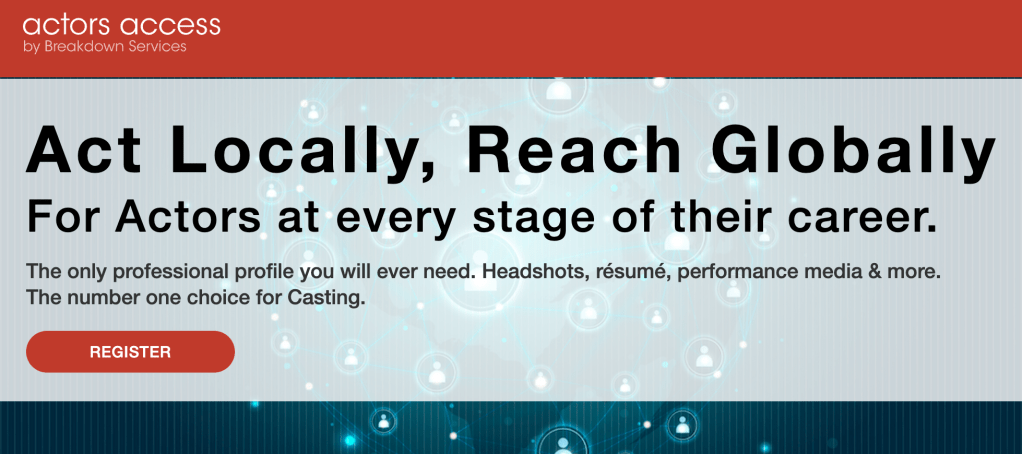 Actors Access website image