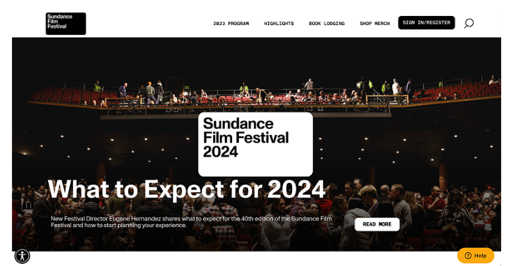 sundance film festival page